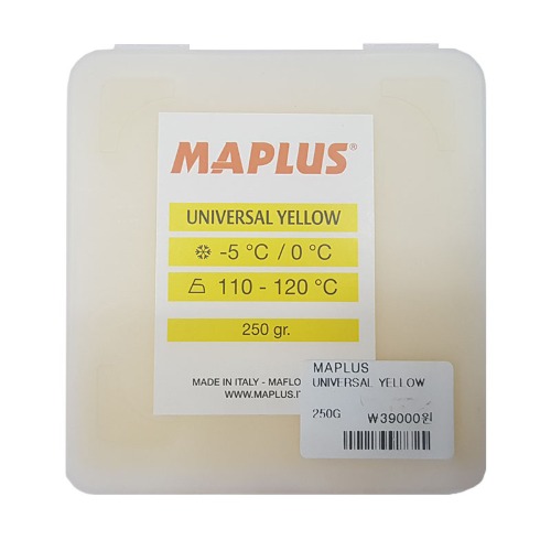MAPLUS WAX UNIVERSAL YELLOW 250g 마프러스 스키 스노우보드 보급형 왁스